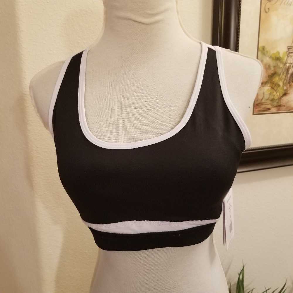 NWT Racerback wicking sports bra, L